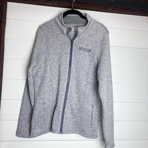 KUIU Base Camp Women's Sweater Fleece Jacket-Heather Purple-Size Med